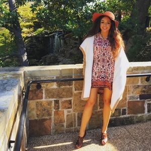 Colorful tunic dress